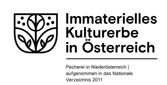 UNESCO Pecherei ab 2025 Logo "Immaterielles Kultuererbe in Österreich" Pecherei in Niederösterreich aufgenomen im Jahr 2011