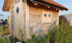 Holzblocksystem für den Wohnhausbau