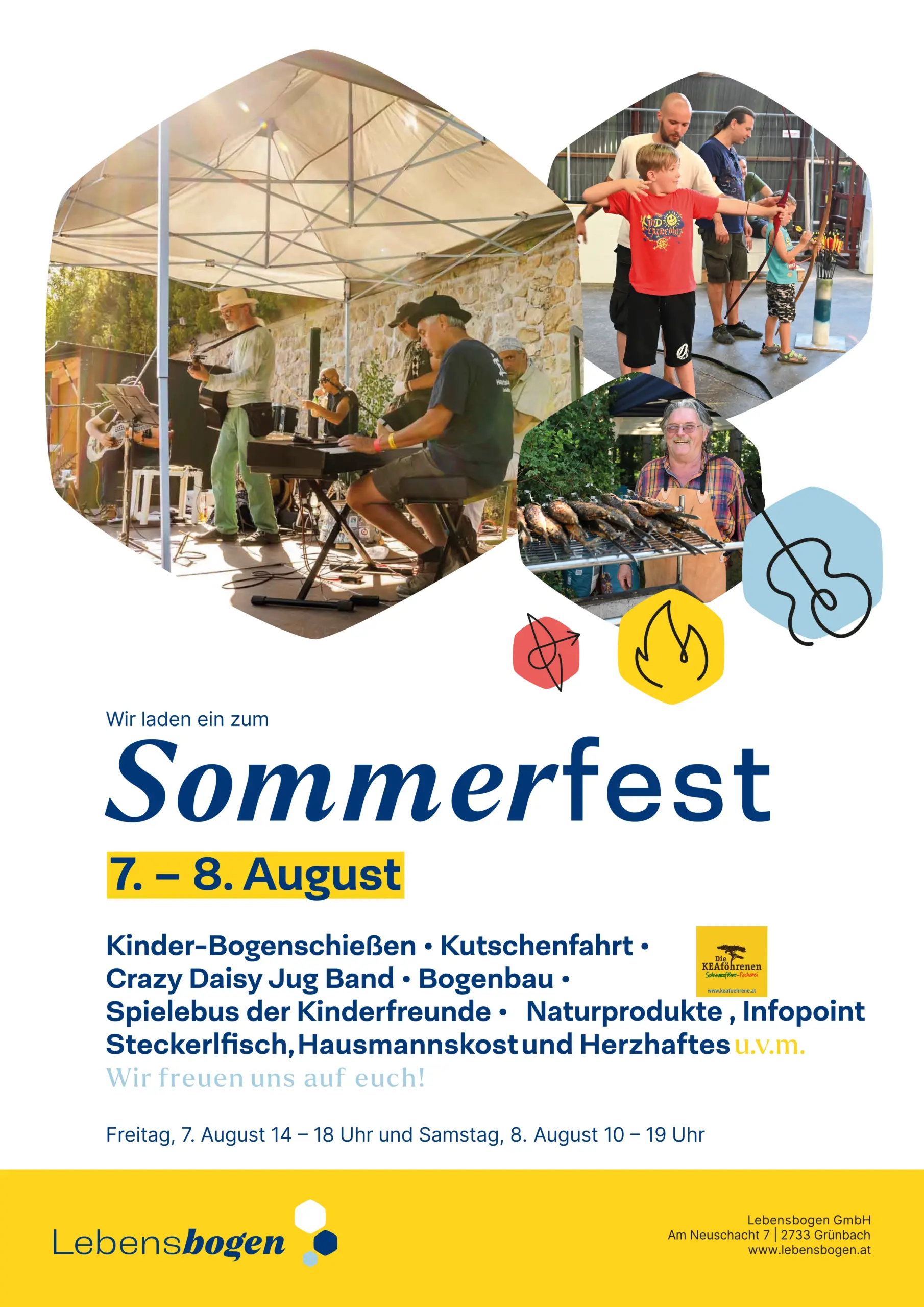 Lebensbogen Plakat Sommerfest 2026 Sommmerfest im Lebensbogen am 7. und 8. August 2026